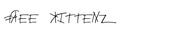 Free Kittenz font preview