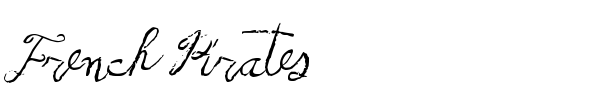French Pirates font