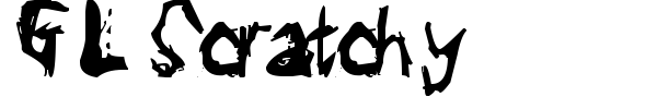 GL Scratchy font