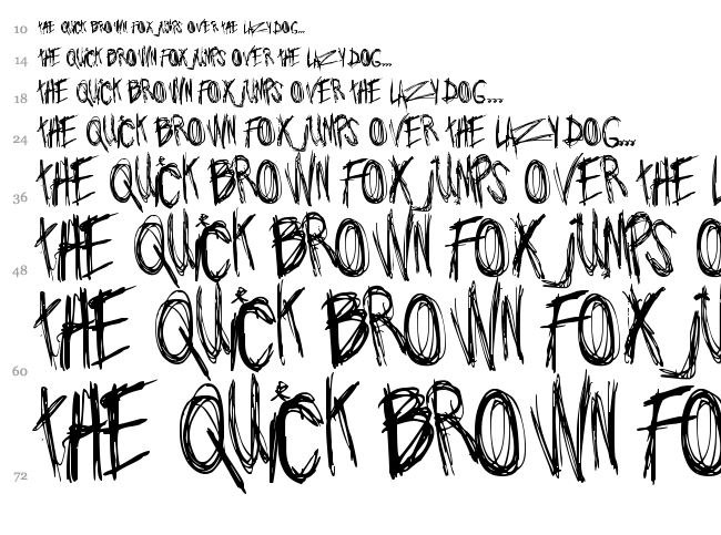 Jo wrote a lovesong font waterfall