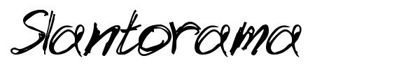 Slantorama font preview