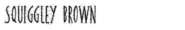 Squiggley Brown font