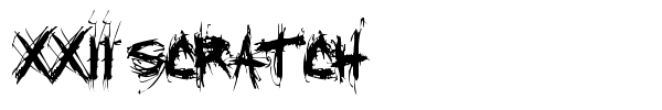 XXII Scratch font , Script - Trash fonts - Fontzzz.com