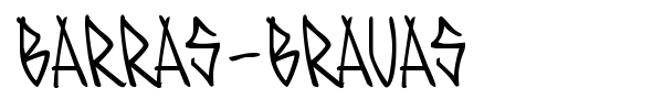 Barras-Bravas font
