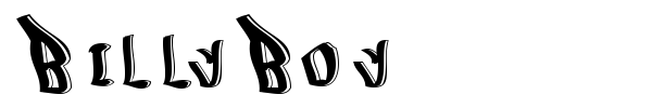 BillyBoy font