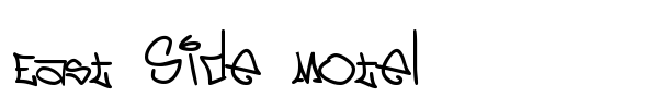 East Side Motel font preview