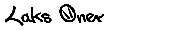 Laks Oner font preview