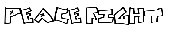 Peace Fight font