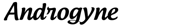 Androgyne font