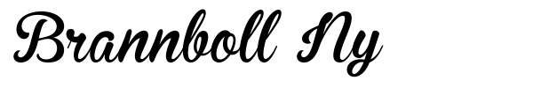 Brannboll Ny font preview