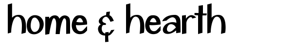Home & Hearth font preview