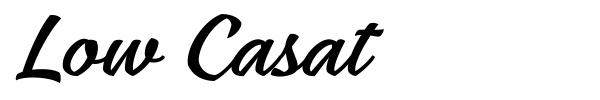 Low Casat font