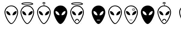 Alien Faces ST font
