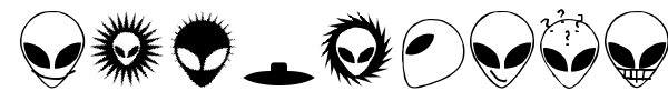Alienator font preview