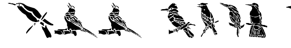 HFF Bird Stencil font
