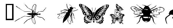 WM Insects font preview