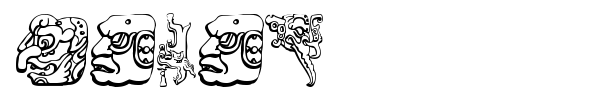 Mayan font preview