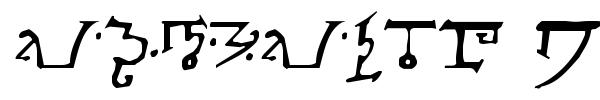 Alphabet of the Magi font