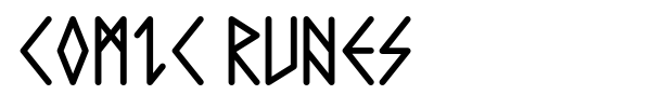 Comic Runes font