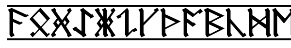 Germanic + Dwarf + AngloSaxon font preview