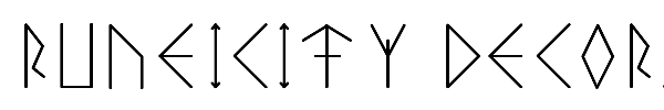 Runeicity Decorative font