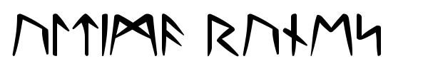 Ultima Runes font preview