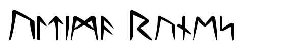 Ultima Runes font preview