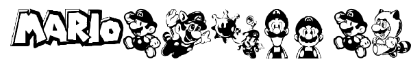 Mario and Luigi font