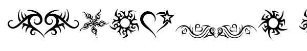 Hearts and Stars font