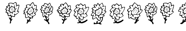 FE Majas Flowers font