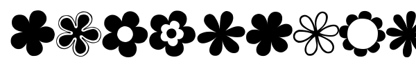 Saru's Flower Ding font