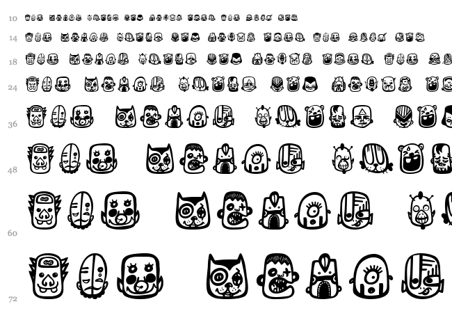 Teub? Bot font waterfall