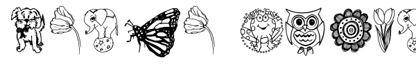 Janda Spring Doodles font