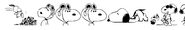 Snoopy Dings font preview