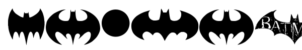 Batman Evolution Logo font