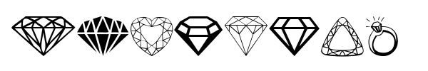 Diamonds font