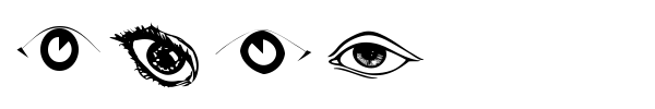 Eyes font preview