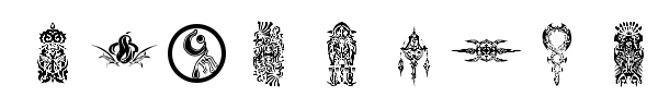 Final Fantasy Symbols font preview