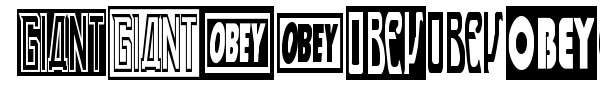 Obey Series 2 font preview