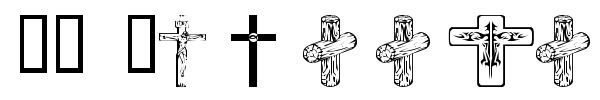 WM Crosses 1 font