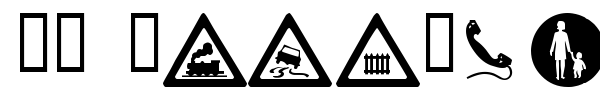 WM Roadsigns font preview