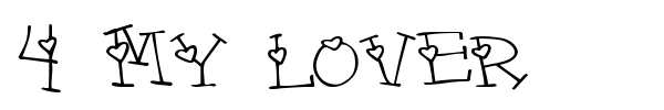 4 My Lover font preview