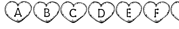 Country Hearts font preview