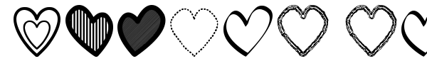 Hearts ST font