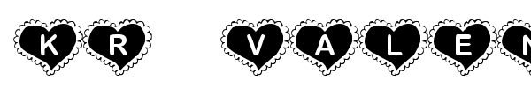 KR Valentine Heart font