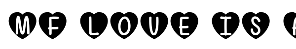 Mf Love Is Awesome font