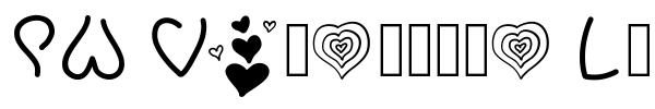 PW Valentine Love font