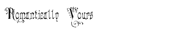 Romantically Yours font