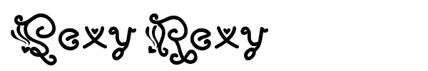 Sexy Rexy font