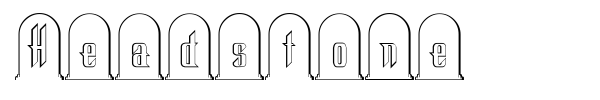 Headstone font preview